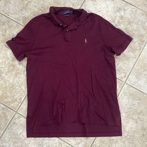 Maroon Collared Shirt